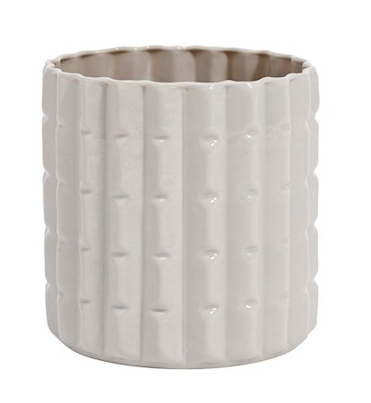 Opal vase Edgy 16 cm - hvit