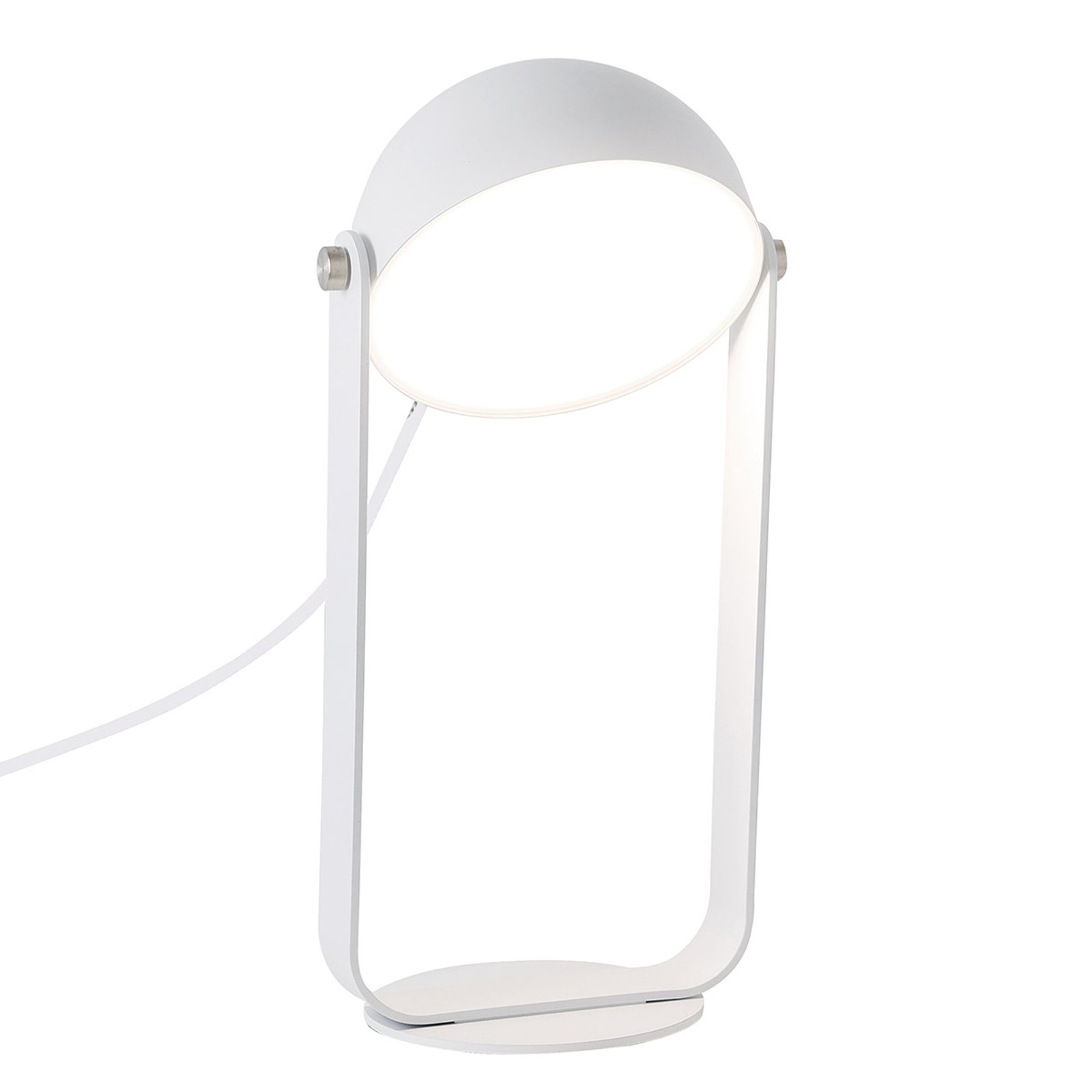 LED-bordlampe Hemi svingbar skjerm hvit