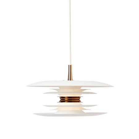 Diablo Pendel Hvit/messing LED 30 cm