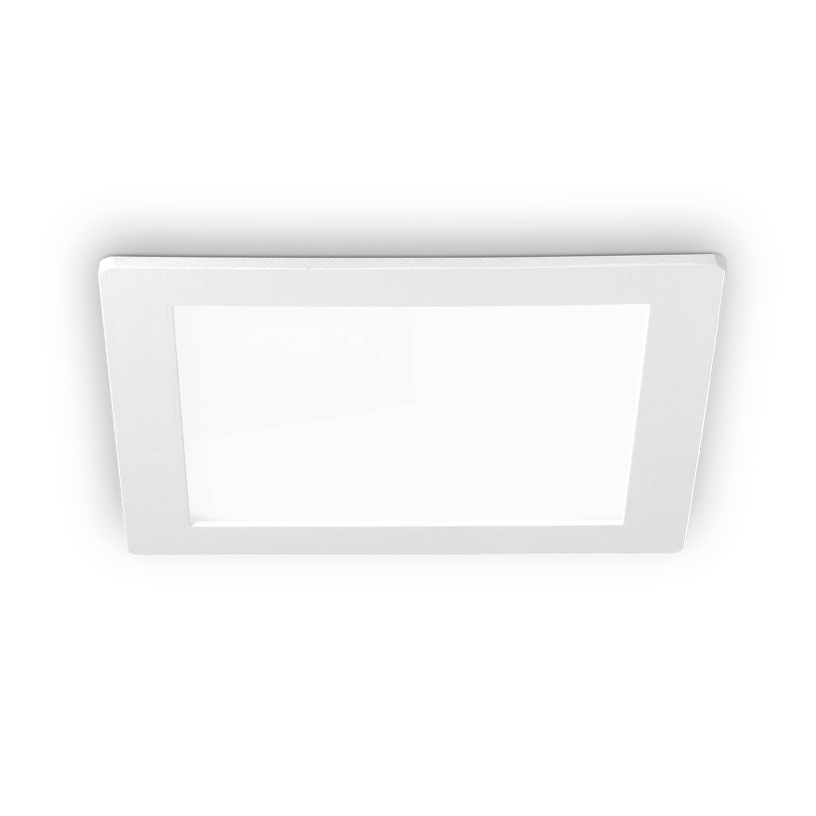 LED-taklampe Groove square 16,8x16,8 cm
