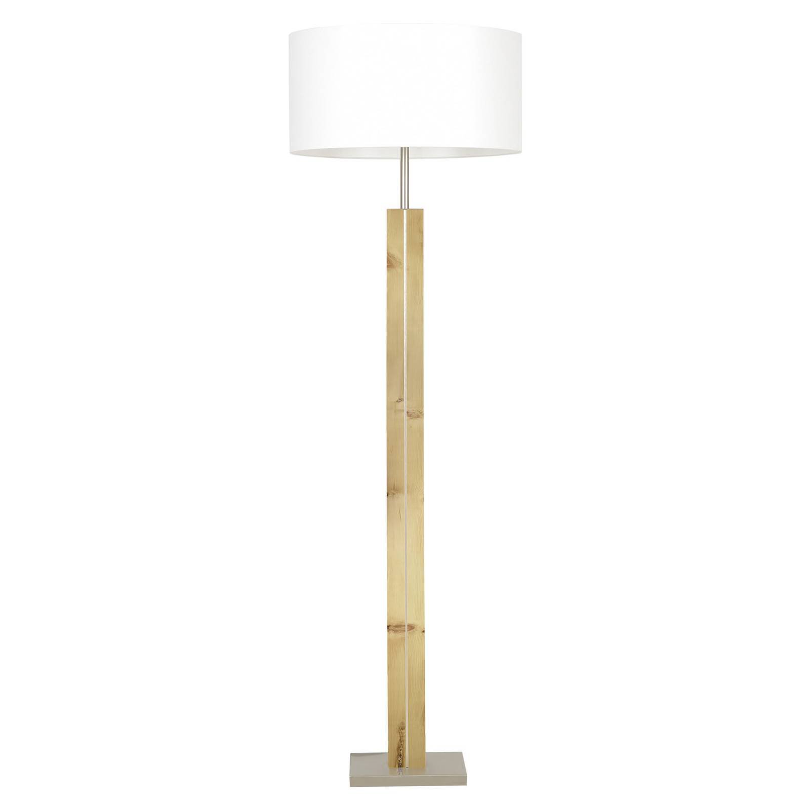 HerzBlut Dana gulvlampe, sembrafuru, hvit