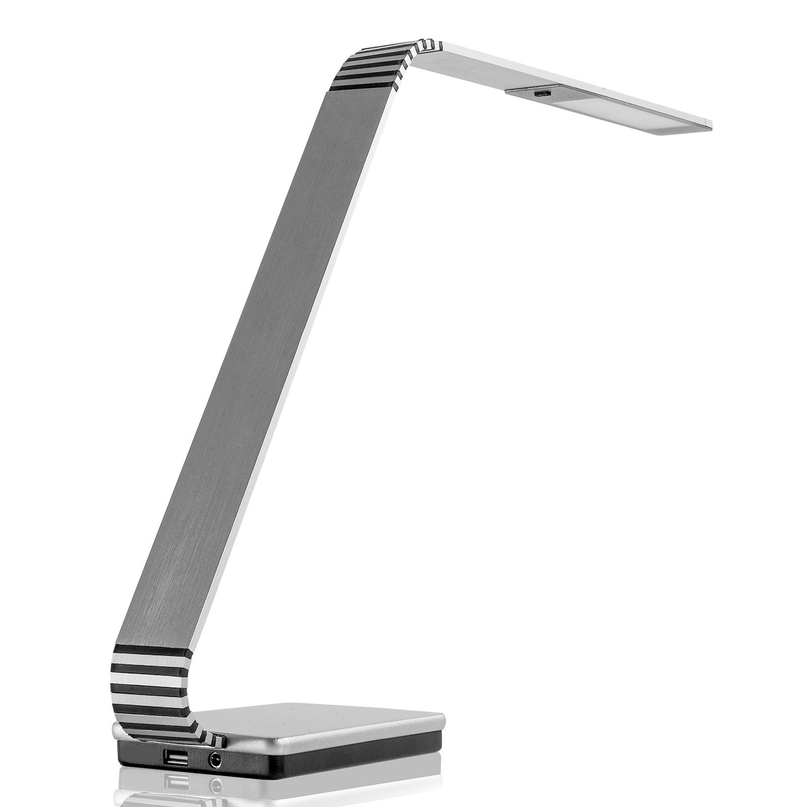 TRAE Maze Z LED-skrivebordslampe, 4 000 K alu