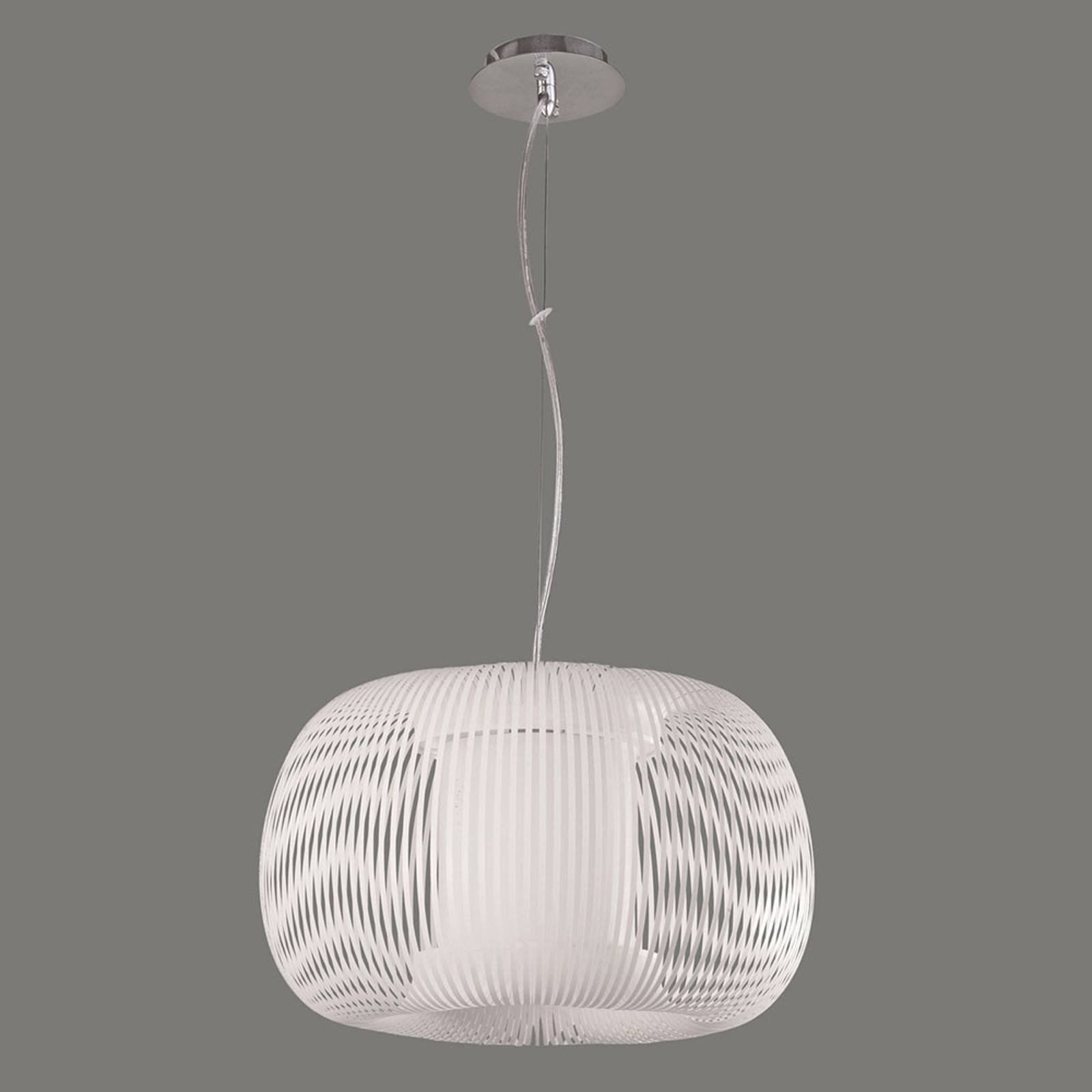Hengelampe Mirta, hvit, Ø 45 cm