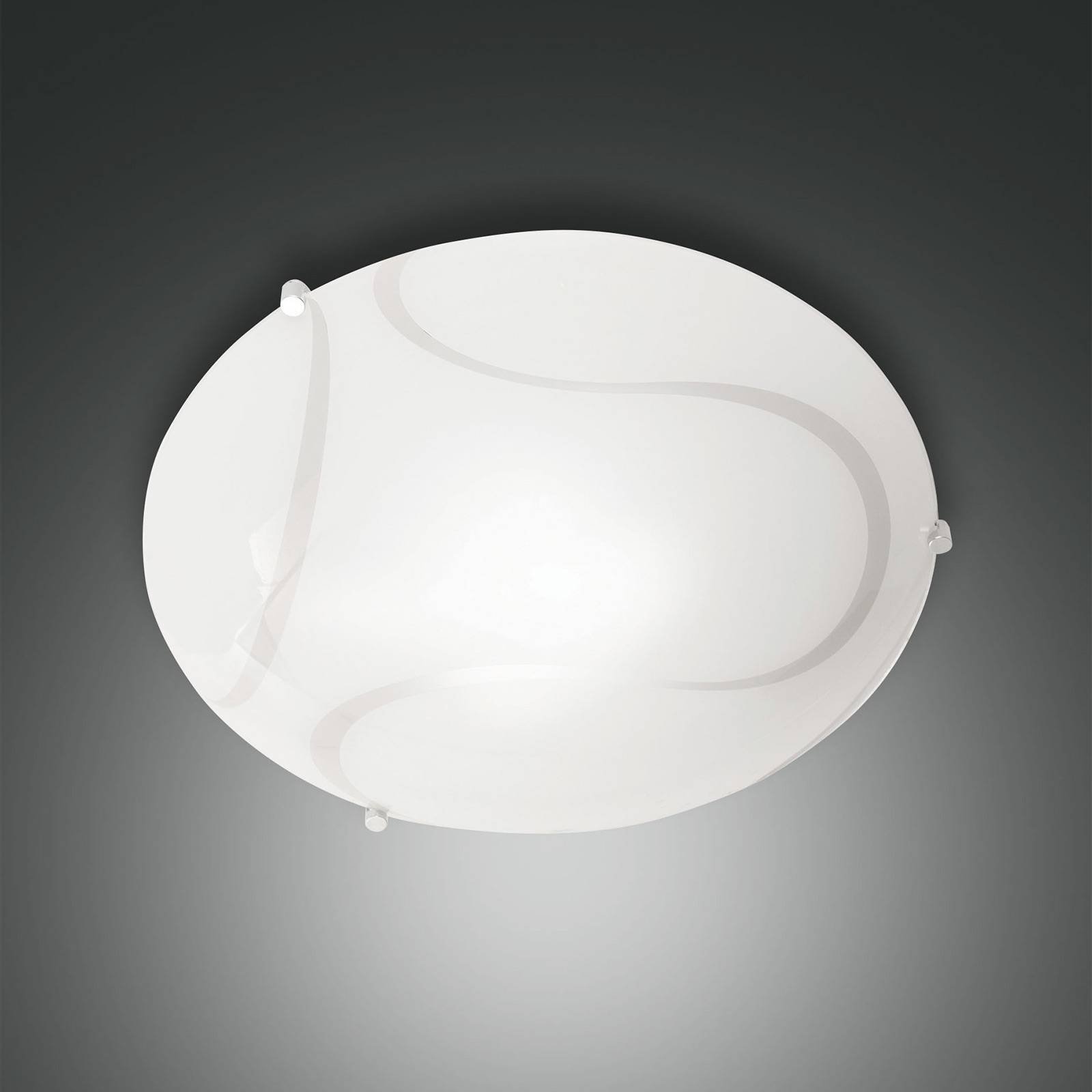 Taklampe Magma av glass, 40 cm