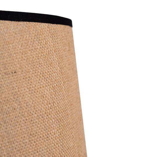 Taklampe Jute&black, naturbrun, høyde 50 cm