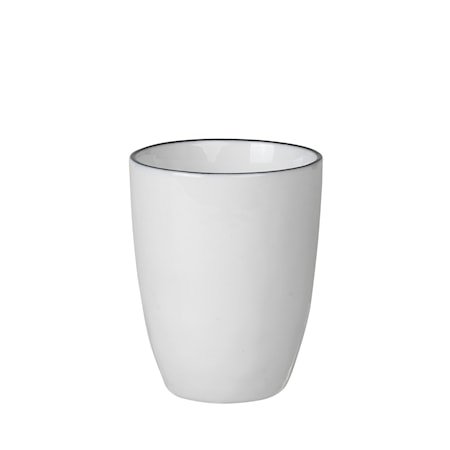 Espressokrus Salt 10 cl Hvit med Svart Kant
