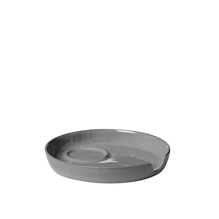 Tisvilde Fat til Espresso-/Eggeglass Grå Porselen