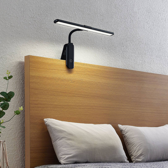 Prios Takiri LED-klemmelampe, trinnløs dimbar