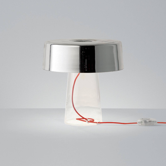 Prandina Glam bordlampe 36 cm klar / speil