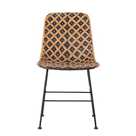 Settty Dining Chair, Black, Rattan