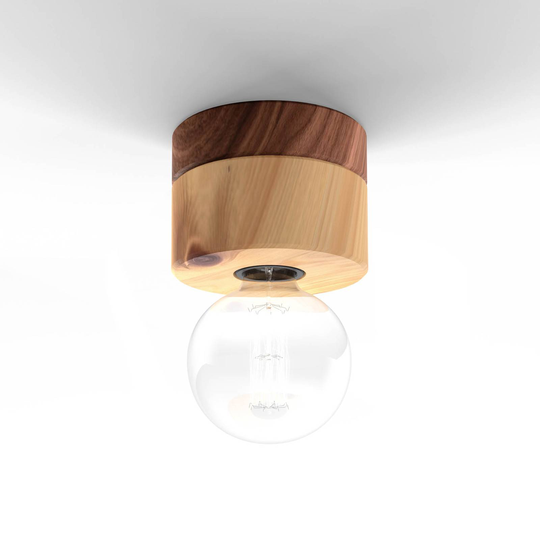 ALMUT 0239 taklampe, vegansk, sembrafuru/valnøtt