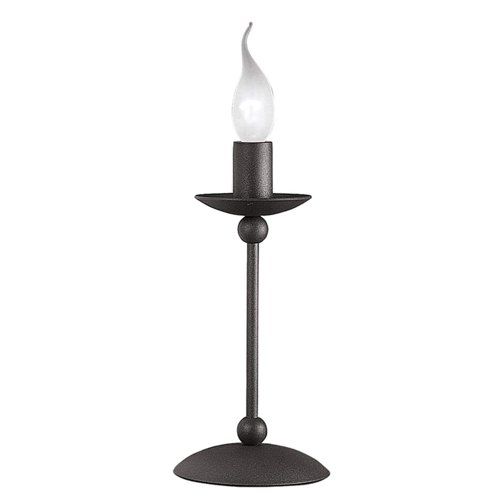 Rustikk Rocco bordlampe i antrasitt