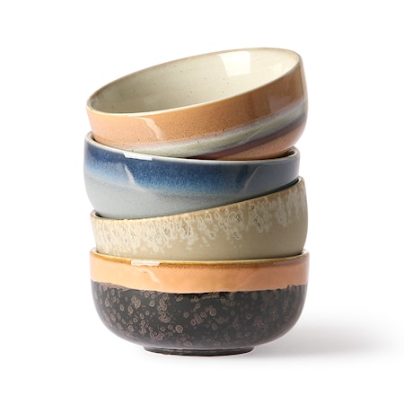 Ceramic 70's tapas Skål 4 stk