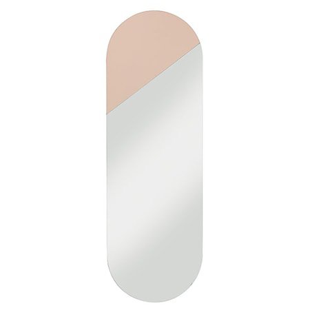 Oval Speil Rosa L