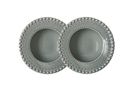 DAISY Suppeskål Cement 21 cm 2-pakning