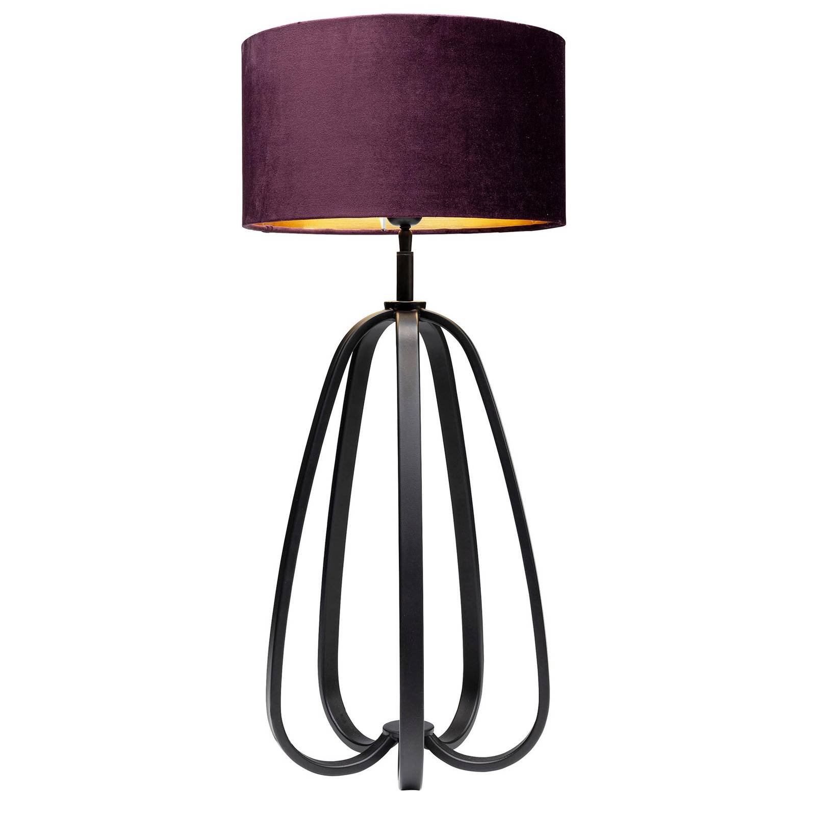 KARE Loop bordlampe med tekstilskjerm, lilla