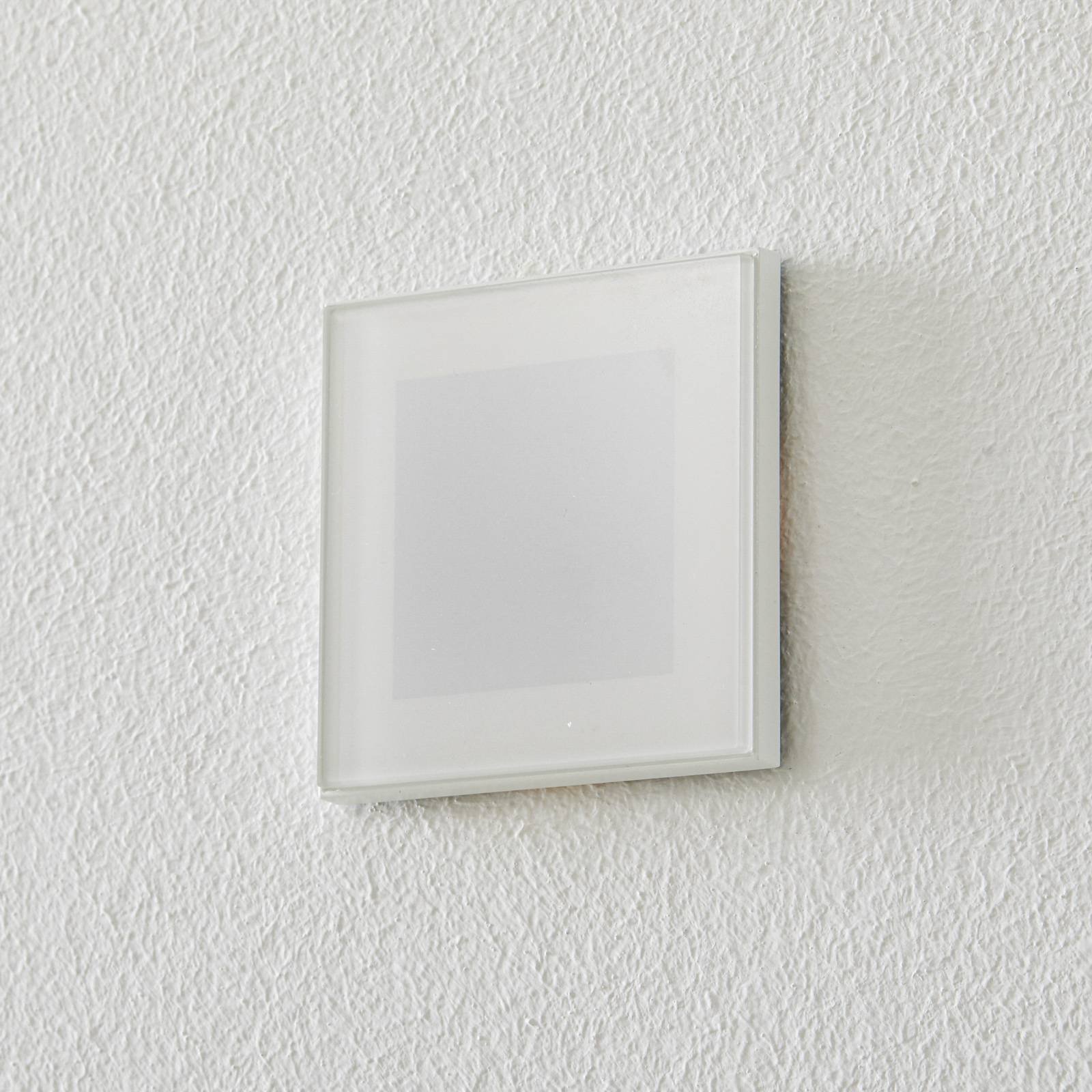 BEGA Accenta veggmontering kantet ring hvit 160lm