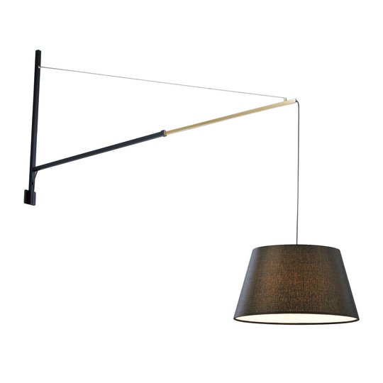 Lucande Beleza vegglampe med uttrekkbar skjerm