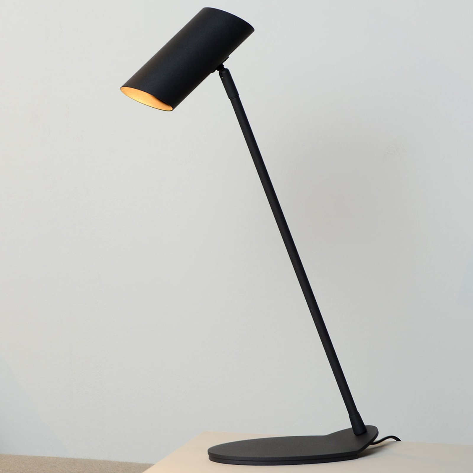 Hester raffinert skrivebordslampe, svart