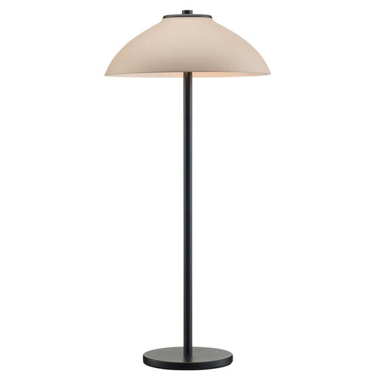 Bordlampe Vali, høyde 50 cm, svart/beige