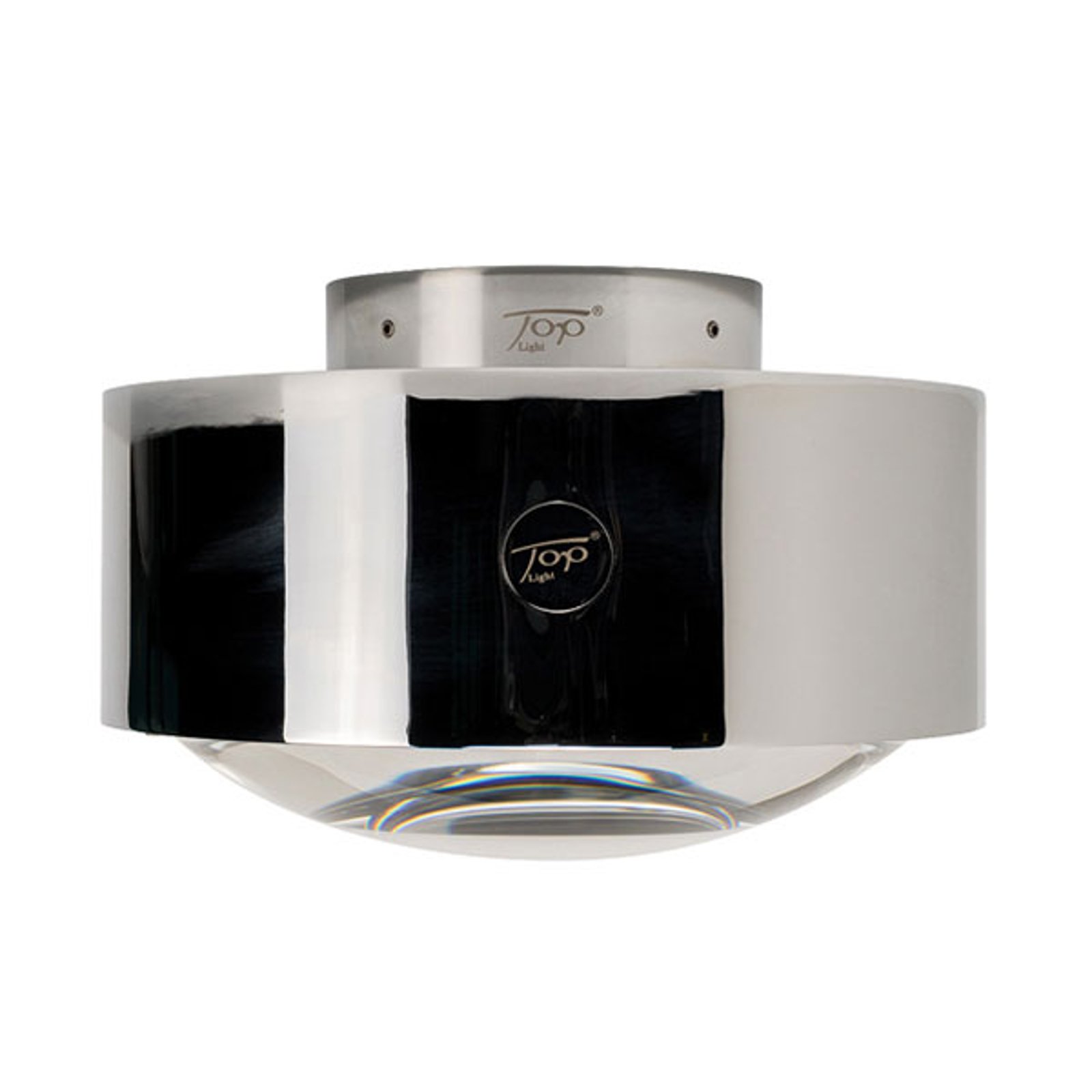 LED-vegglampe Puk Meg Maxx Plus, krom