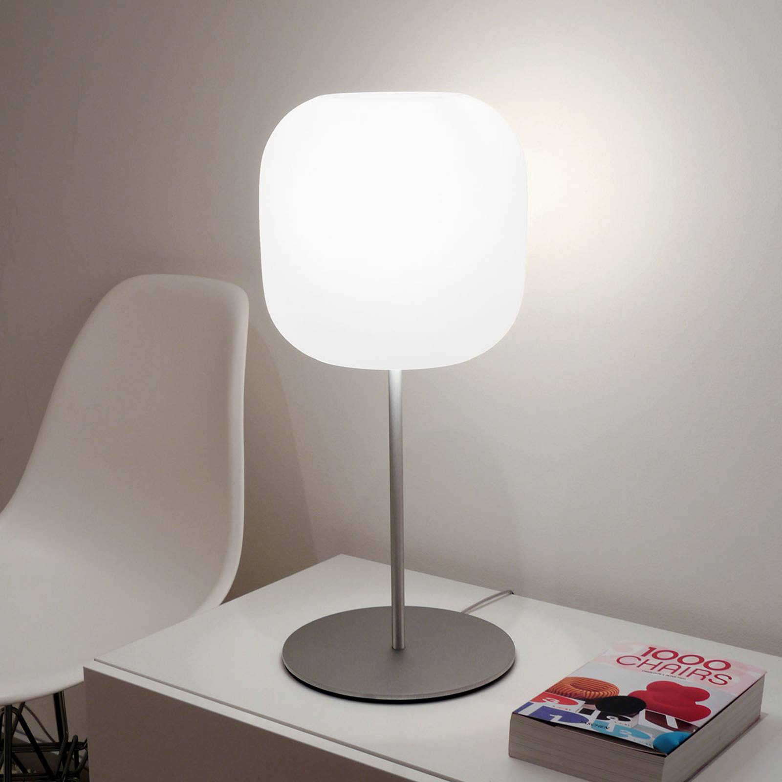 Casablanca Murea glass-bordlampe med dimmer