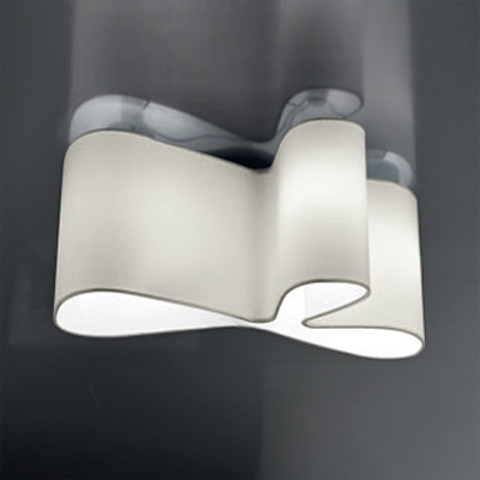 Attraktiv designtaklampe Mugello, hvit