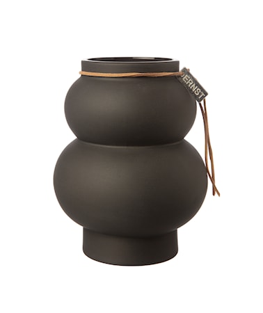 Vase Kurvete Mørkegrå 10 cm