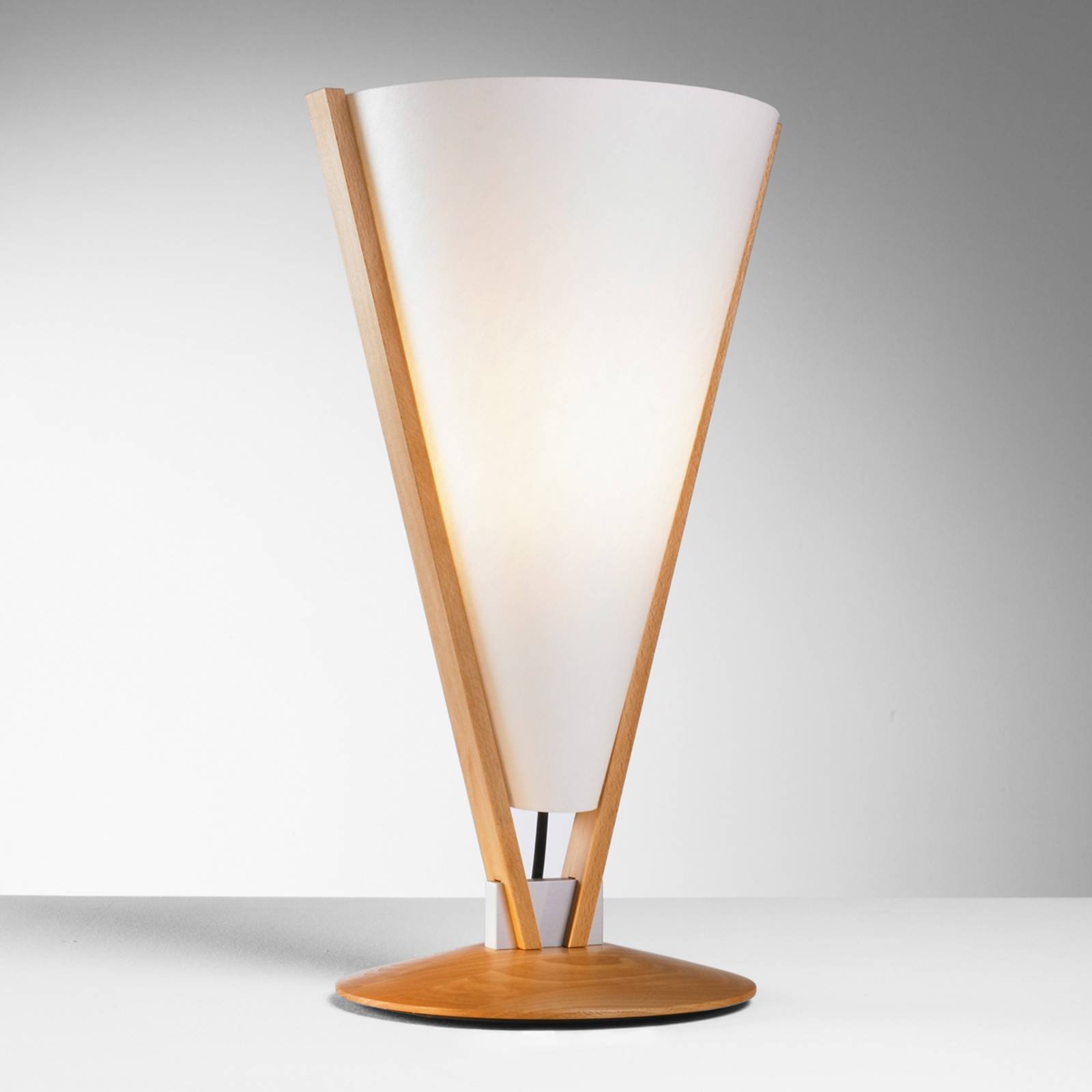 SEBA bordlampe med manuell bryter, bøk