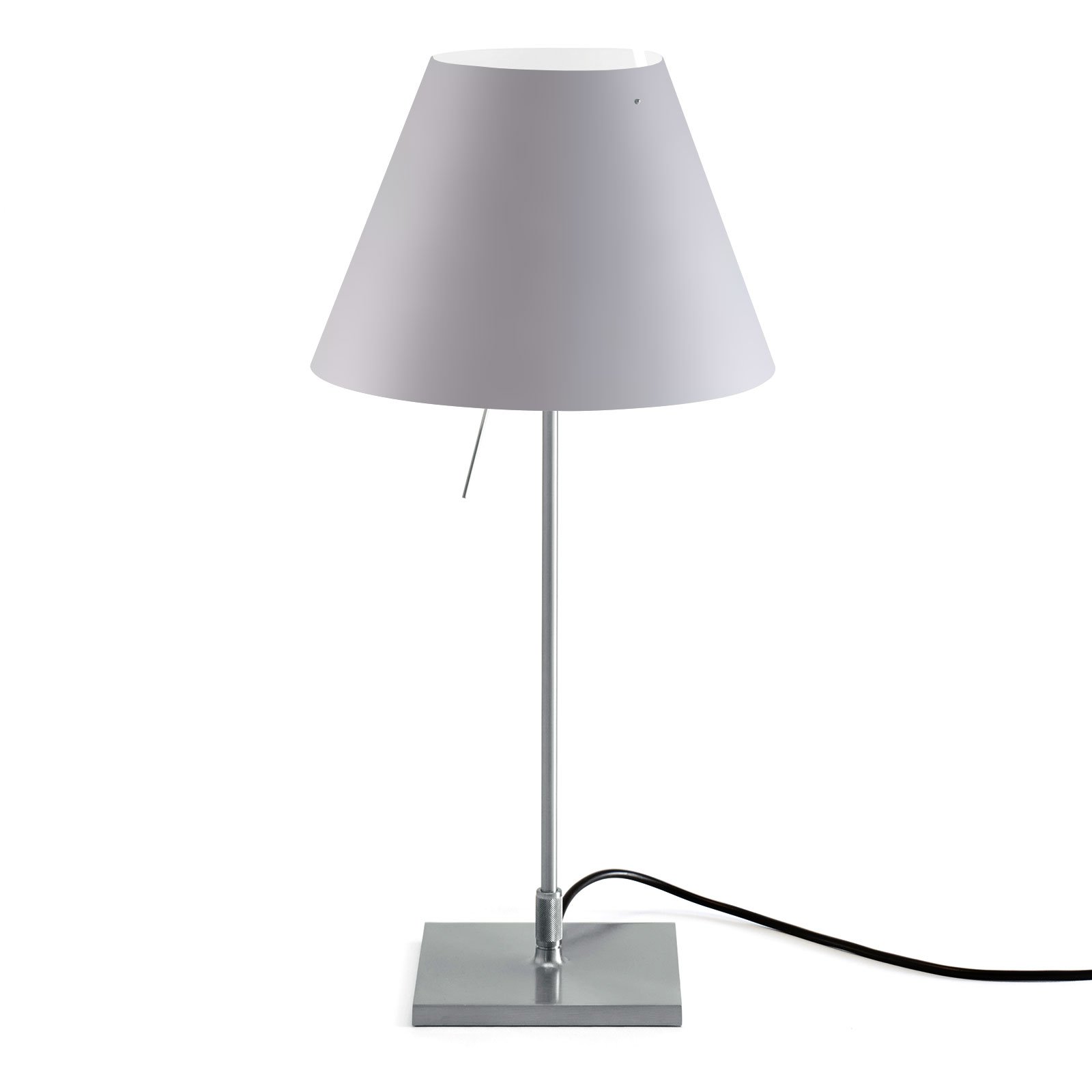 Luceplan Costanzina bordlampe alu, tåkehvit