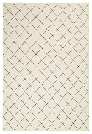 Diamond Dhurry Teppe Ull Off White/Navy 184x280 cm