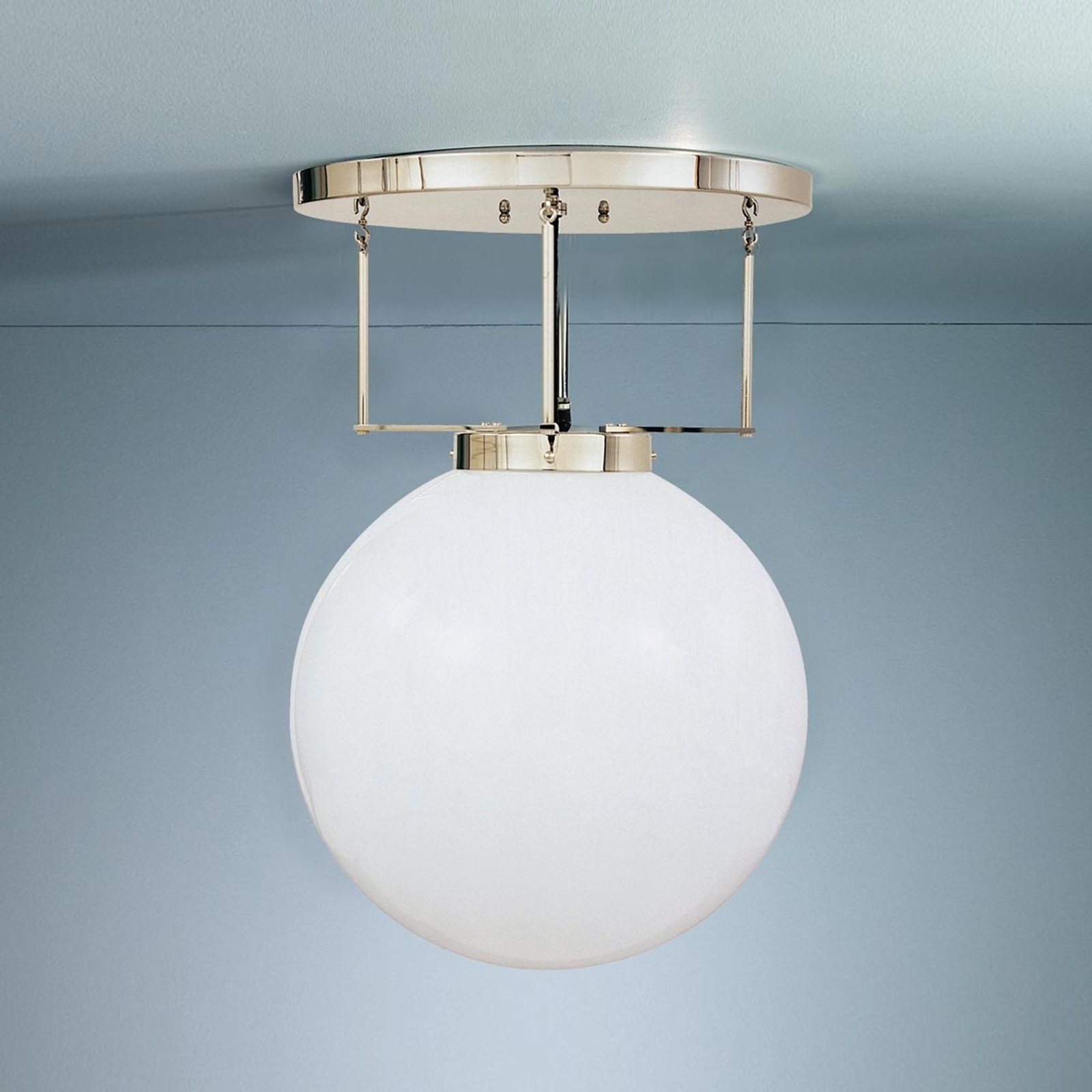 Taklampe i messing i Bauhaus-stil 30 cm