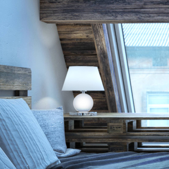 LED-bordlampe Luton 2 sylinder og skjerm