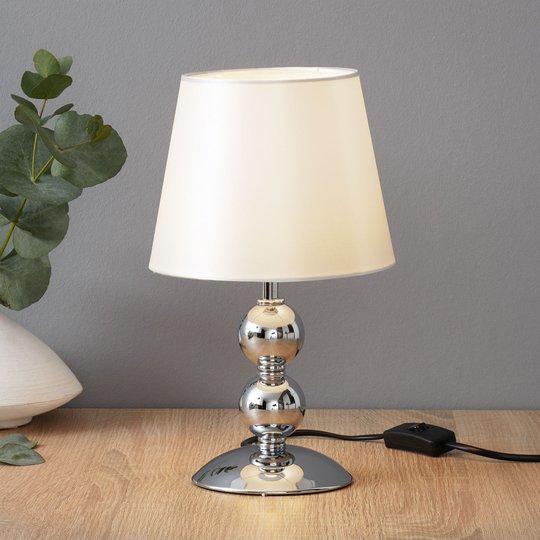 Forkrommet bordlampe Bea