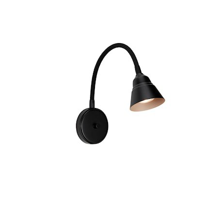 Relief Vegglampe Matt svart/Gråbeige GU10