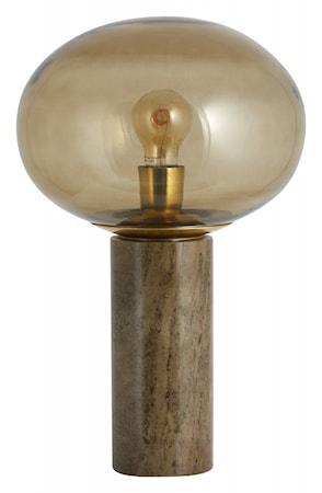 Bes bordlampe Smoked med marmor