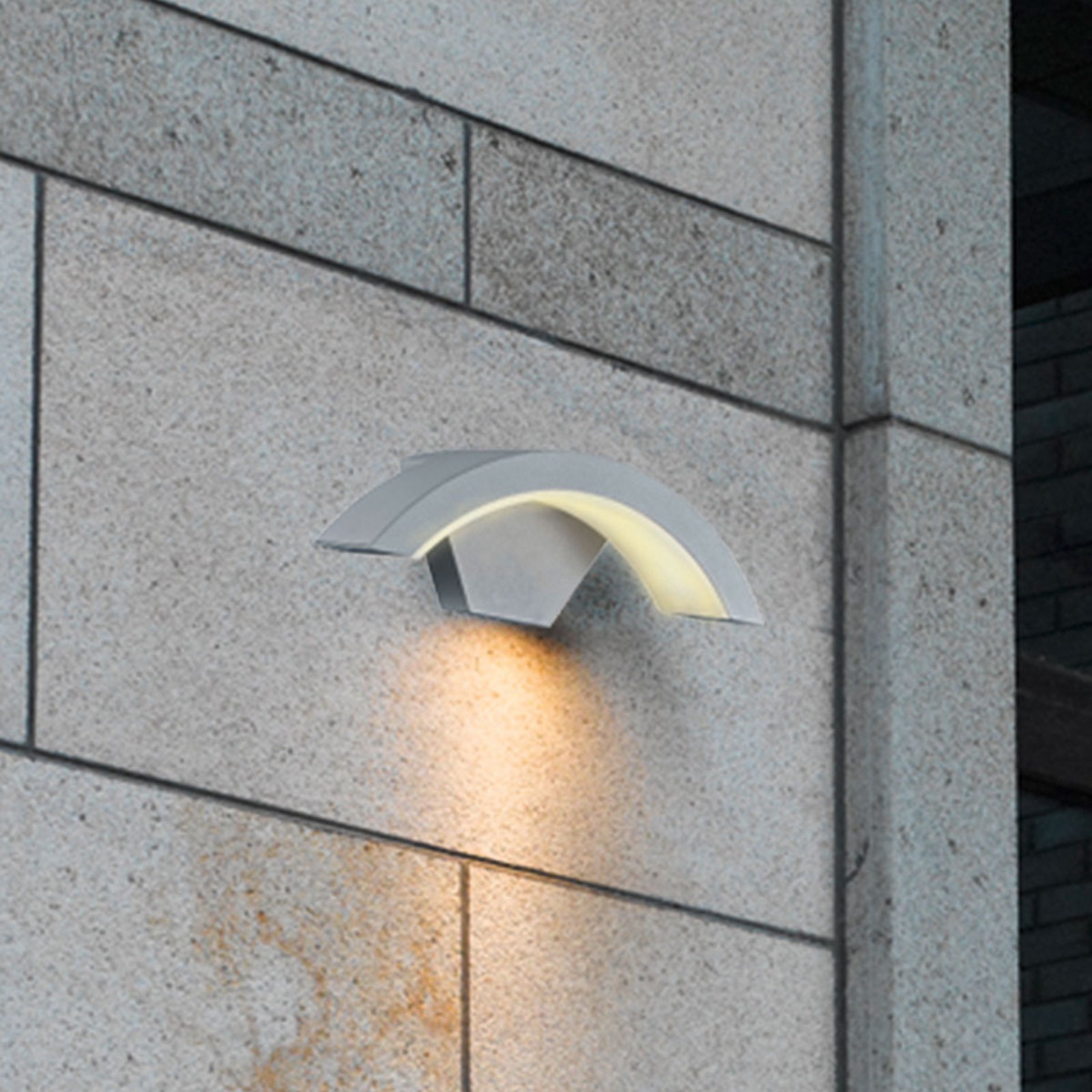Titanfarget utevegglys Ohio LED