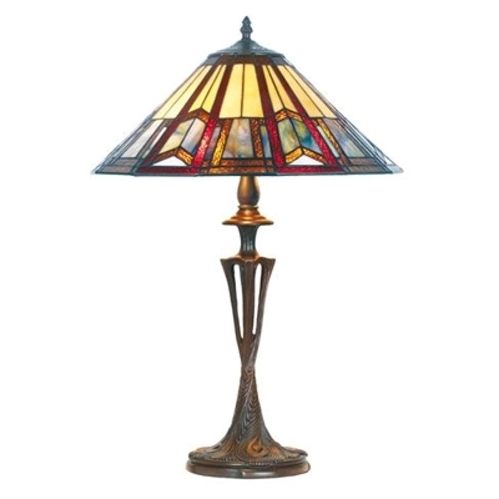 Elegant LILLIE bordlampe i Tiffany-stil