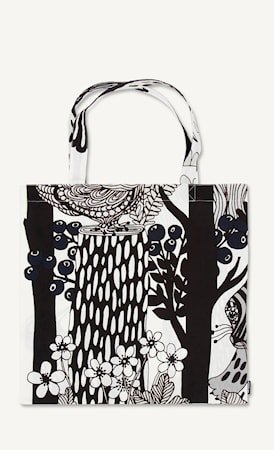 Veljeksett Cotton Bag hvit/Svart