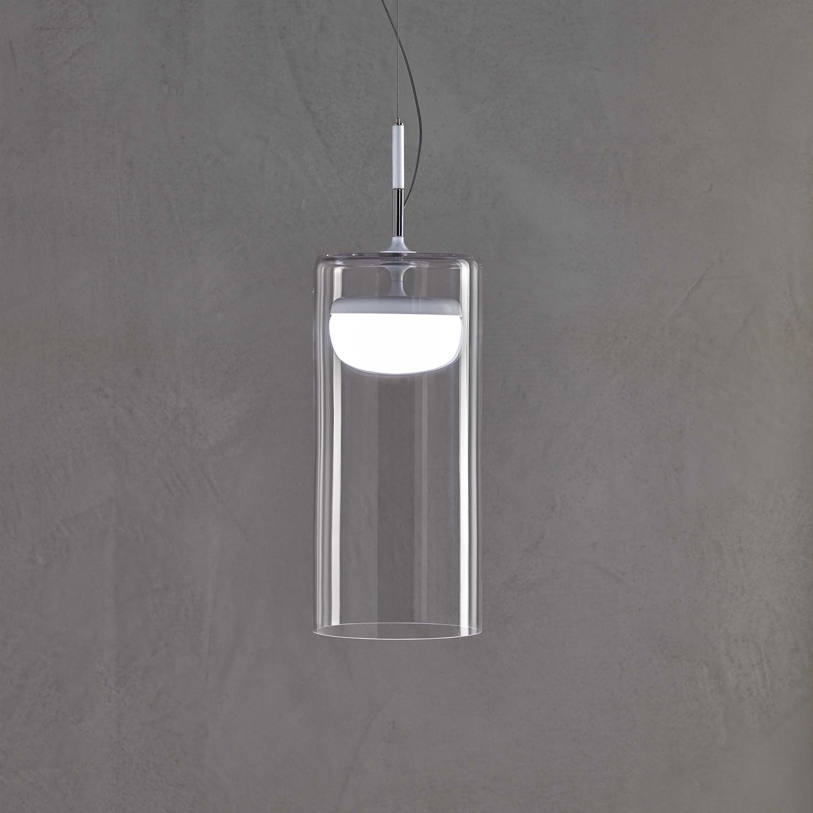 Prandina Driver LED-hengelampe S5 2 700 K hvit
