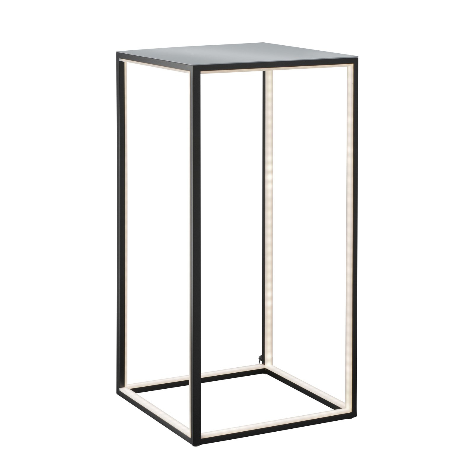 LED-gulvlampe Delux, svart 60x30x30 cm