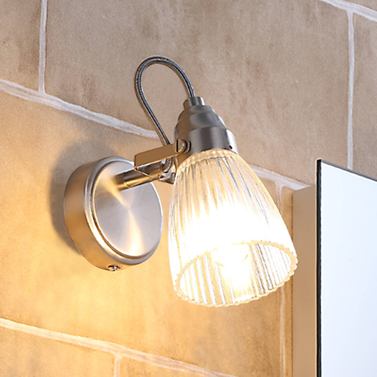 Pen badevegglampe Kara med LED-lys, IP44
