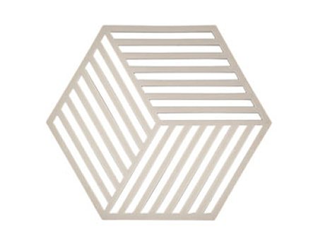 Bordbrikke Warm Grey Hexag