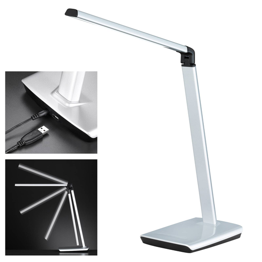 LED-bordlampe Bright, dimbar, CCT, sølv