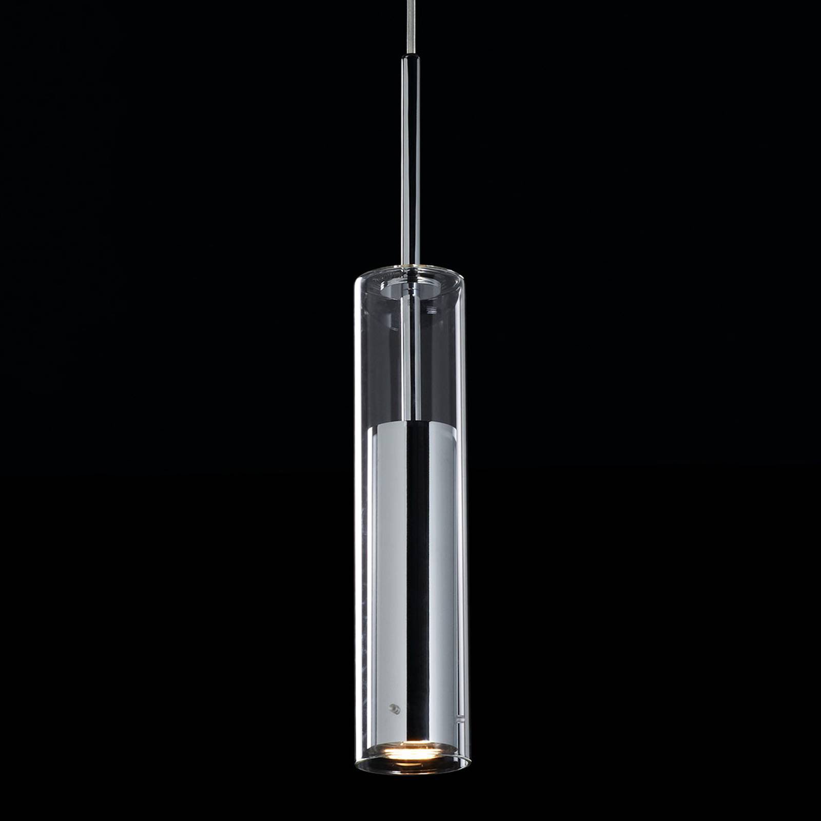 Bover Hardy hengelampe av glass, krom