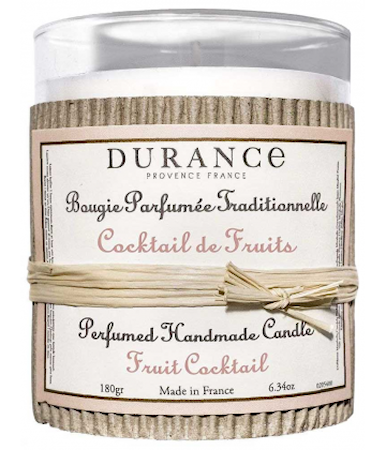 Durance Fruktcocktail Duftlys Vegetabilsk voks, beriket med bivoks