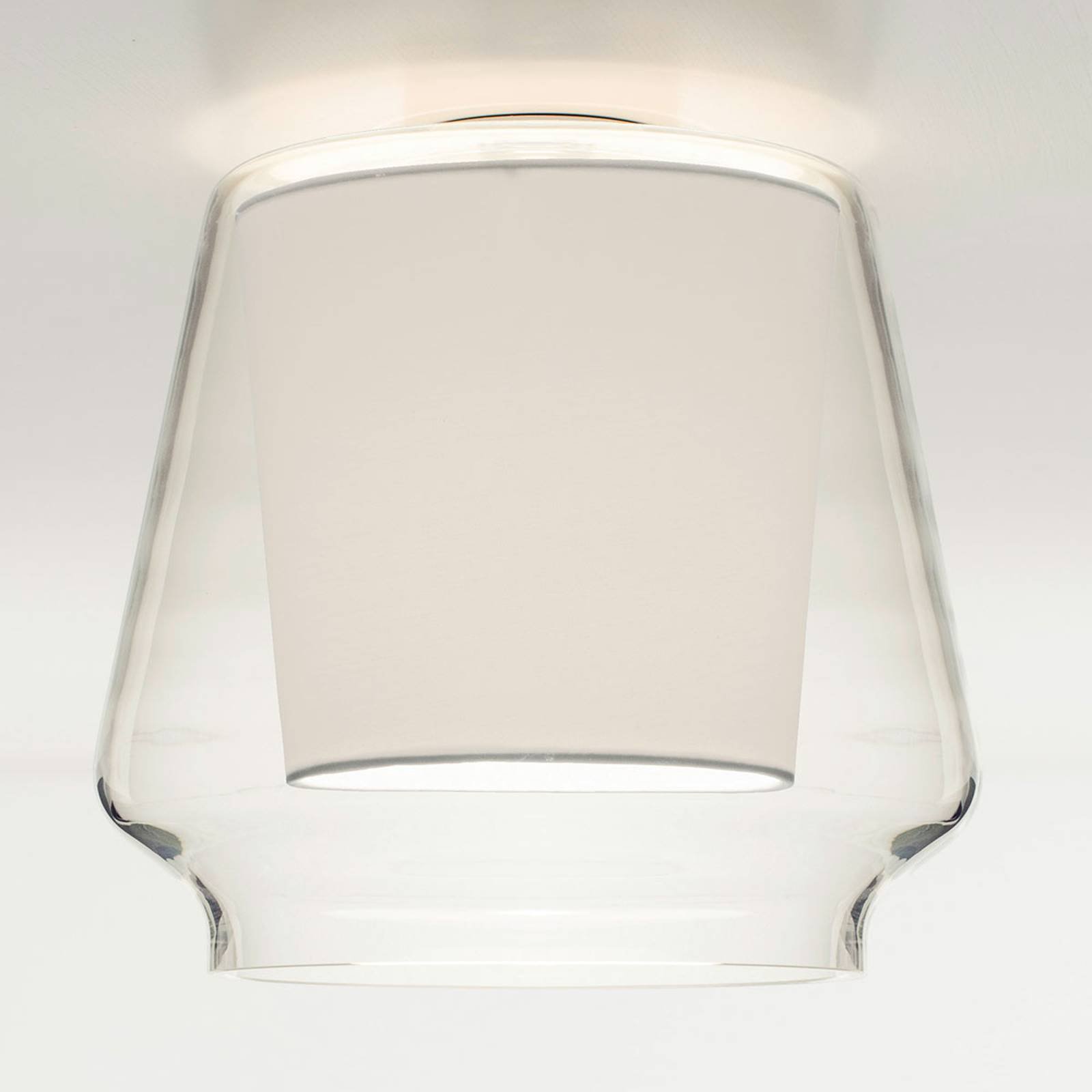 Casablanca Aleve taklampe, klar, hvit