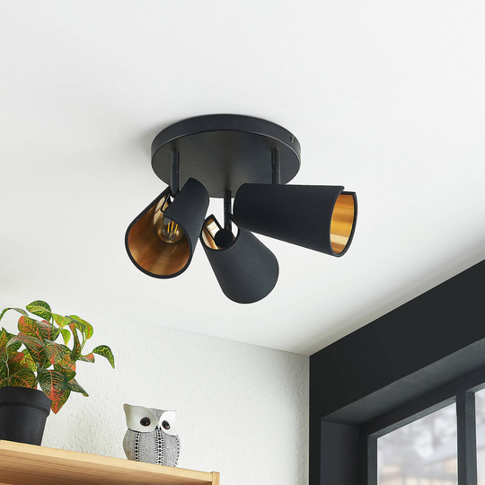 Lindby Zylindro taklampe rund, 3 lyskilder