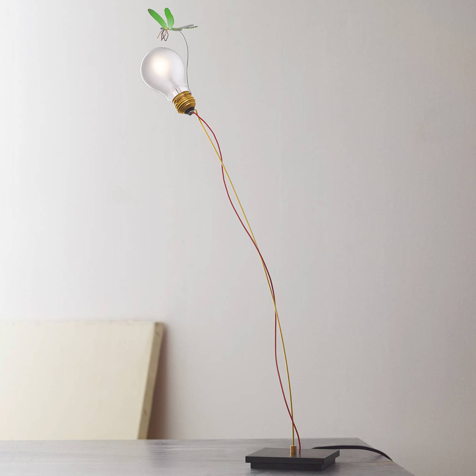 Bordlampe I Ricchi Poveri Bzzzz - grønn libelle