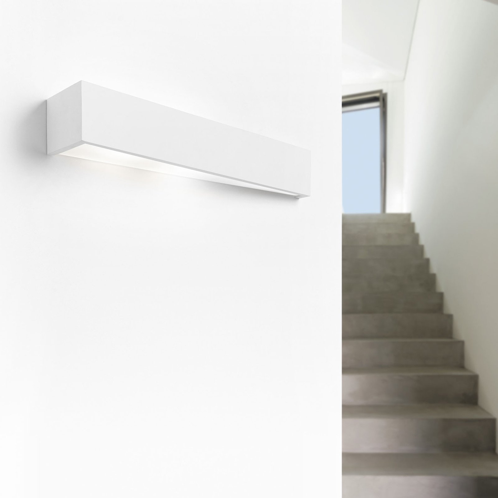 Vegglampe Teos, bredde 47,5 cm